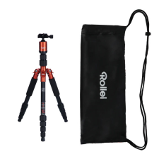 Rollei Compact Traveler No. 1 állvány gömbfejjel + hordzsák (narancs) tripod