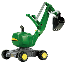 RollyDigger John Deere önjáró homlokrakodó gyerekjármű - Zöld lábbal hajtható járgány