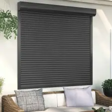  Roló Antracit 160 x 150 cm Alumínium és poliuretán lakástextília