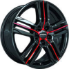 Ronal R57 Fényes fekete piros 4/98 17x7 ET35 58,1
