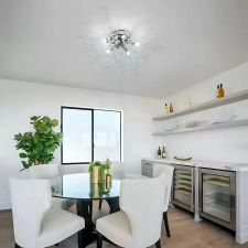  RONDO Vivace kristálycsillár, 6x G9, 49cm átmérő, fényes ezüst világítás