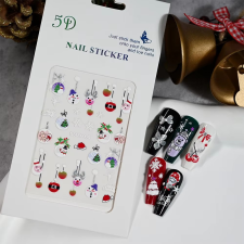 Roniki 3D karácsonyi matrica - öntapadó körömdíszítő