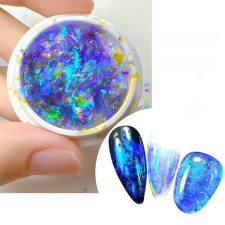 Roniki aurora flakes - blue körömdíszítő