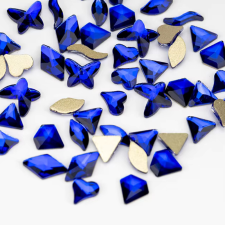 Roniki csiszolt formakő mix - sapphire - 100db körömdíszítő