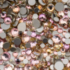 Roniki csiszolt strasszkő mix - SS4-SS20 - pink champagne