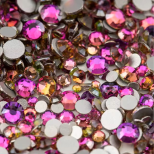 Roniki csiszolt strasszkő mix - SS4-SS20 - rose flare körömdíszítő