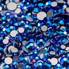 Roniki csiszolt strasszkő mix - SS4-SS20 - sapphire AB körömdíszítő