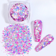 Roniki Fantasy chunky glitter 12 körömdíszítő