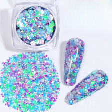 Roniki Fantasy chunky glitter 14 körömdíszítő