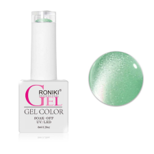 Roniki Glitter cat eye gél lakk 09 - mágnesezhető lakk zselé
