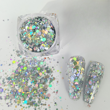 Roniki Holographic chunky glitter 07 körömdíszítő