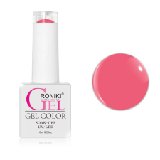 Roniki Macaron széria - 16 korall gél lakk lakk zselé