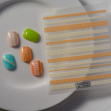 Roniki matrica - öntapadó - pulcsi mintás körömdíszítő