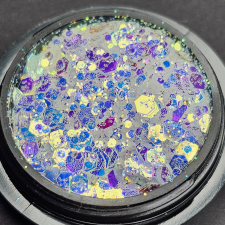 Roniki Mermaid chameleon chunky glitter 02 körömdíszítő