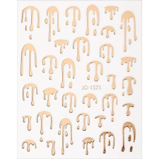 Roniki metál matrica - öntapadó - arany körömdíszítő