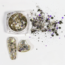 Roniki Metallic chunky glitter 10 körömdíszítő