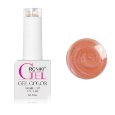 Roniki Pearl threaded széria - 05 narancs gyöngyház gél lakk lakk zselé