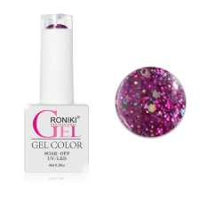 Roniki SF széria - 07 glitteres lila gél lakk lakk zselé