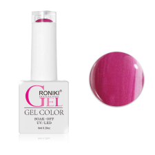 Roniki Shell széria - 10 gyöngyház pink gél lakk lakk zselé