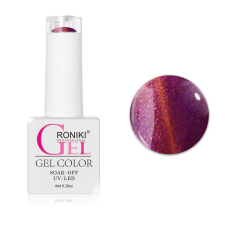 Roniki színváltó chameleon cat eye gél lakk 08 - mágnesezhető lakk zselé