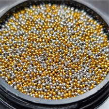 Roniki Szórógyöngy ezüst és arany - nem mágnesezhető - 0,6-0,8mm körömdíszítő