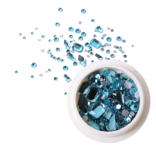 Roniki Vegyes forma strassz több méretben - aqua bohemica körömdíszítő