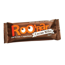 Roobar 100% raw bio gyümölcsszelet kakaóbab-mandula 30 g reform élelmiszer