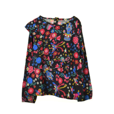 Rosalita színes mintás, fodros lány blúz – 104 cm gyerek blúz