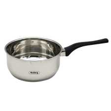 Rosberg R51210E18K dupla fenekű serpenyő, 18 cm, 2,1 liter, bakelit fogantyú, Inox edény