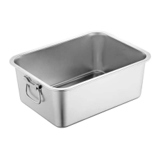 Rosberg Tepsi fogantyúval Rosberg R51222K5015, 50x35x15 cm, Rozsdamentes acél, Négyszögletű, Inox edény