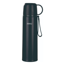 Rosberg Thermos Rosberg R52010F, 500 ml, csésze fedél, rozsdamentes acél, fekete termosz