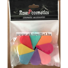  Rose Cosmetics Kozmetikai szivacs 8 db-os színes csepp alakú smink kiegészítő