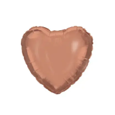  Rose gold Heart, szív fólia lufi 46 cm party kellék