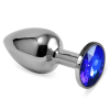  Rosebud Classic Metal Plug S Dark Blue
