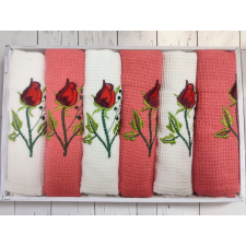  ROSES konyharuhák ajándékdobozban 6db készlet lakástextília