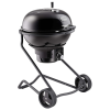 Rösle szenes grill kerekekkel, No.1 F60 Air Nero, felület Ø 60 cm, szabadalmaztatott Air Control rendszer, rozsdamentes rács, két kosár szénnek, integrált hőmérő, ergonomikus fogantyú, könnye
