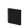 Rössler Papier GmbH and Co. KG Rössler Soho fotóalbum/scrapbook (18x18 cm, 30 lap, spirálos, fekete lapok) fekete