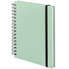 Rössler Papier GmbH and Co. KG Rössler SOHO jegyzetfüzet A5, 80 lap, spirálos, gumis, mint/mentazöld