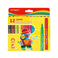  Rostirón, filctoll készlet 5 mm 12 db/bliszter Keyroad Jumbo vegyes színek filctoll, marker
