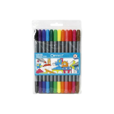 Rostirón, filctoll készlet, Connect DUO kétvégű 12 klf. Szín filctoll, marker