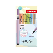 Rostirón Stabilo Pen 68 Pastellove 12 db-os klt. filctoll, marker