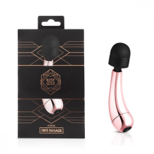 Rosy Gold akkumulátoros mini masszírozó, hajlított vibrátorok
