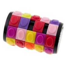 Rotary Logikai puzzle henger alakú, Műanyag, 3,5 x 6,3 cm, Többszínű oktatójáték