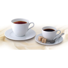 ROTBERG Basic fehér 22cl 6db-os porcelán kávés csésze+alj szett konyhai eszköz