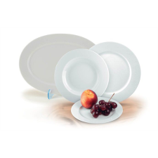 ROTBERG Basic lapostányér 24 cm, 6db-os szett fehér (1200BAS002) (R1200BAS002) tányér és evőeszköz