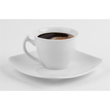 ROTBERG Kávés-teáskészlet, porcelán, négyszögletes, 25 cl, ROTBERG,  Quadrate , fehér alapvető élelmiszer