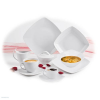 ROTBERG PORCELAIN Tányér lapos 25cm Rotberg Porcelain® Quadrat, négyszögletes fehér 6db/klt