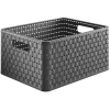 Rotho A4 Country Tárolódoboz, 18 l, antracit