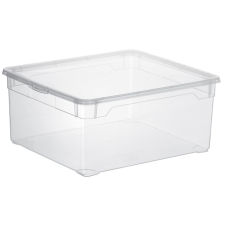  Rotho Clearbox 18 literes műanyag tároló doboz fedéllel - átlátszó bútor