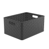  Rotho Country műanyag tároló doboz, 28L, antracit